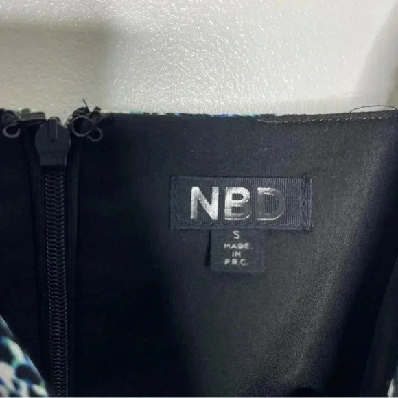 NBD Only Way Dress in Blue & Green Size Small Mini Dress Revolve - Picture 3 of 6